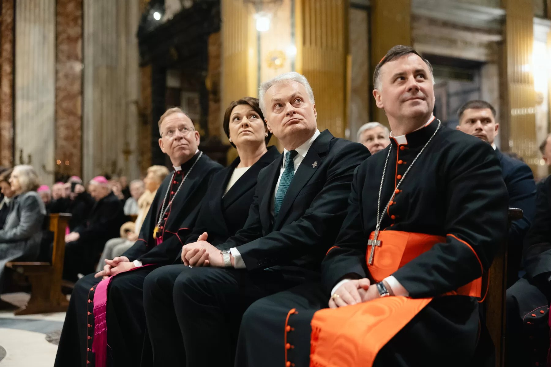 Prezidentas aplankė piligrimus: „Galvojame apie tai, kas mus stiprina, o ne kas skaldo“